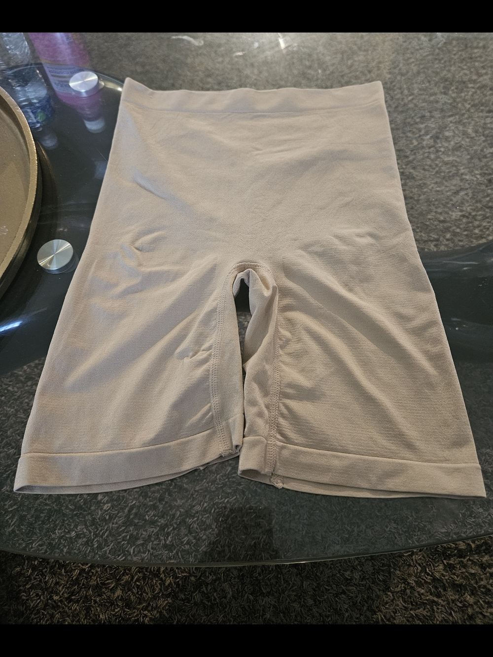 Under Where?Taupe High-Rise Bike Shorts - Picture 2 of 7